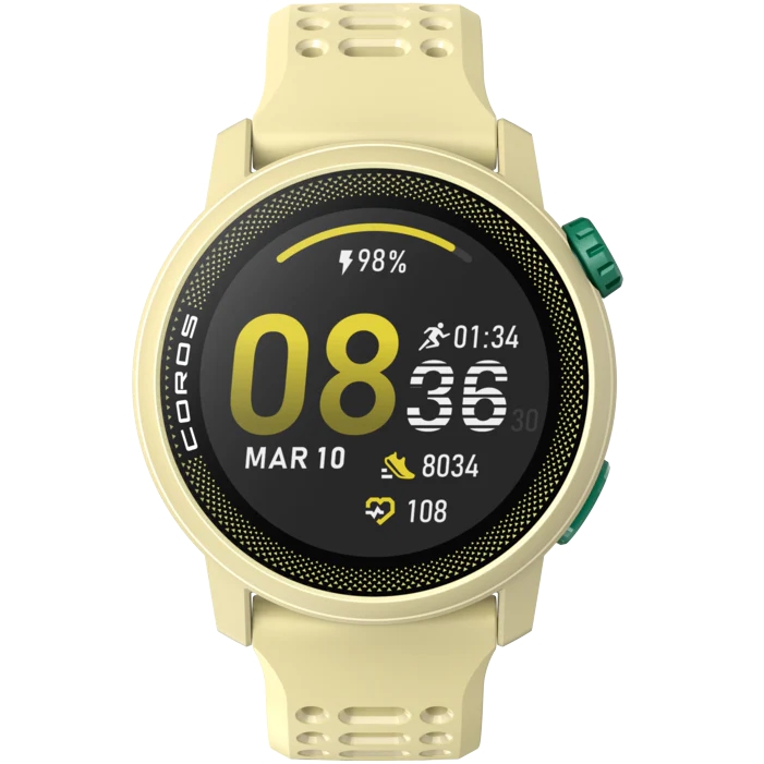 Montre Coros PACE 3 Silicone GPS Sport France Jaune Femme | OXG-1270954